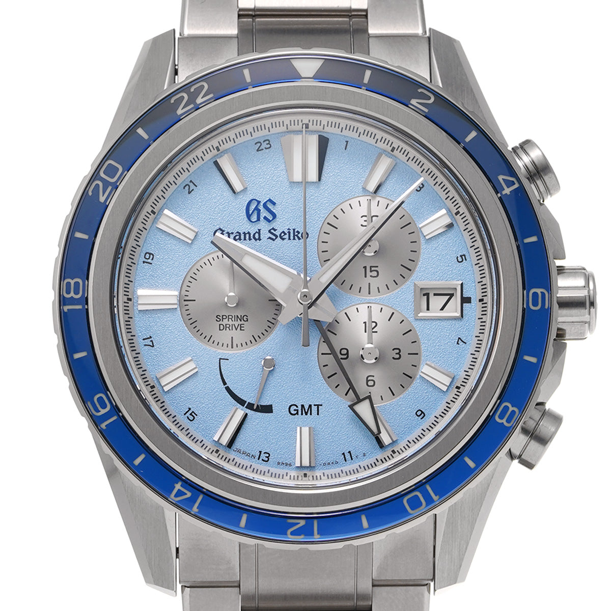 Sport Collection Spring Drive Chronograph GMT SBGC261 Blue/Silver Grand Seiko Men's [Pre-Owned].