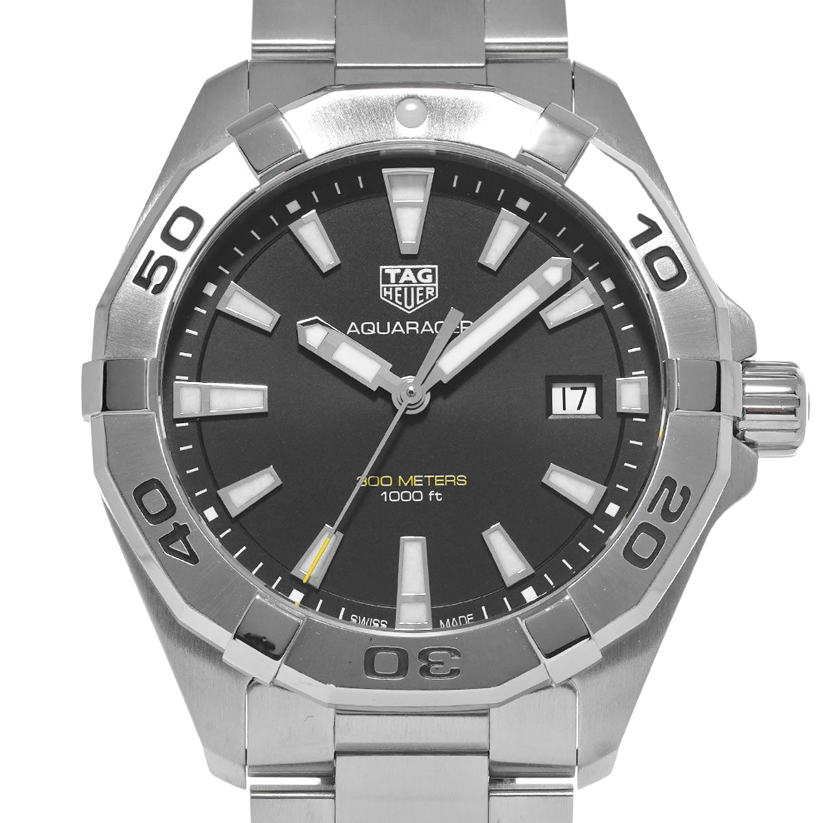 Aquaracer Quartz WBD1110.BA0928 Black TAG HEUER Men's [Pre-Owned]