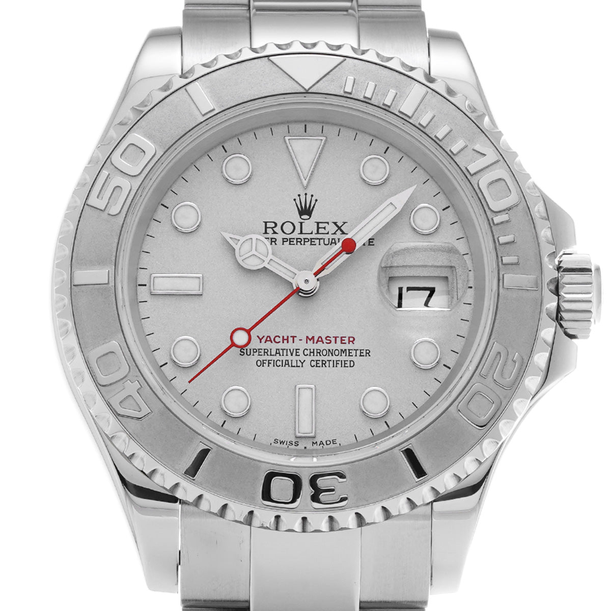 Yacht-Master Rhodium 16622 D (manufactured circa 2005) Gray ROLEX Men's [Pre-Owned].