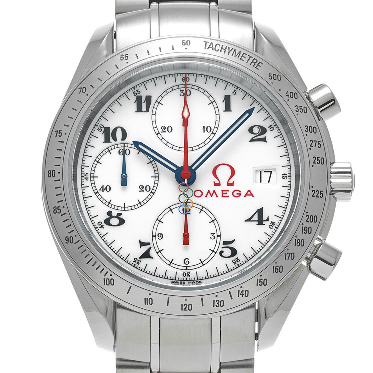 Speedmaster Date Olympic Collection 323.10.40.40.04.001 White OMEGA Men's [Pre-owned].