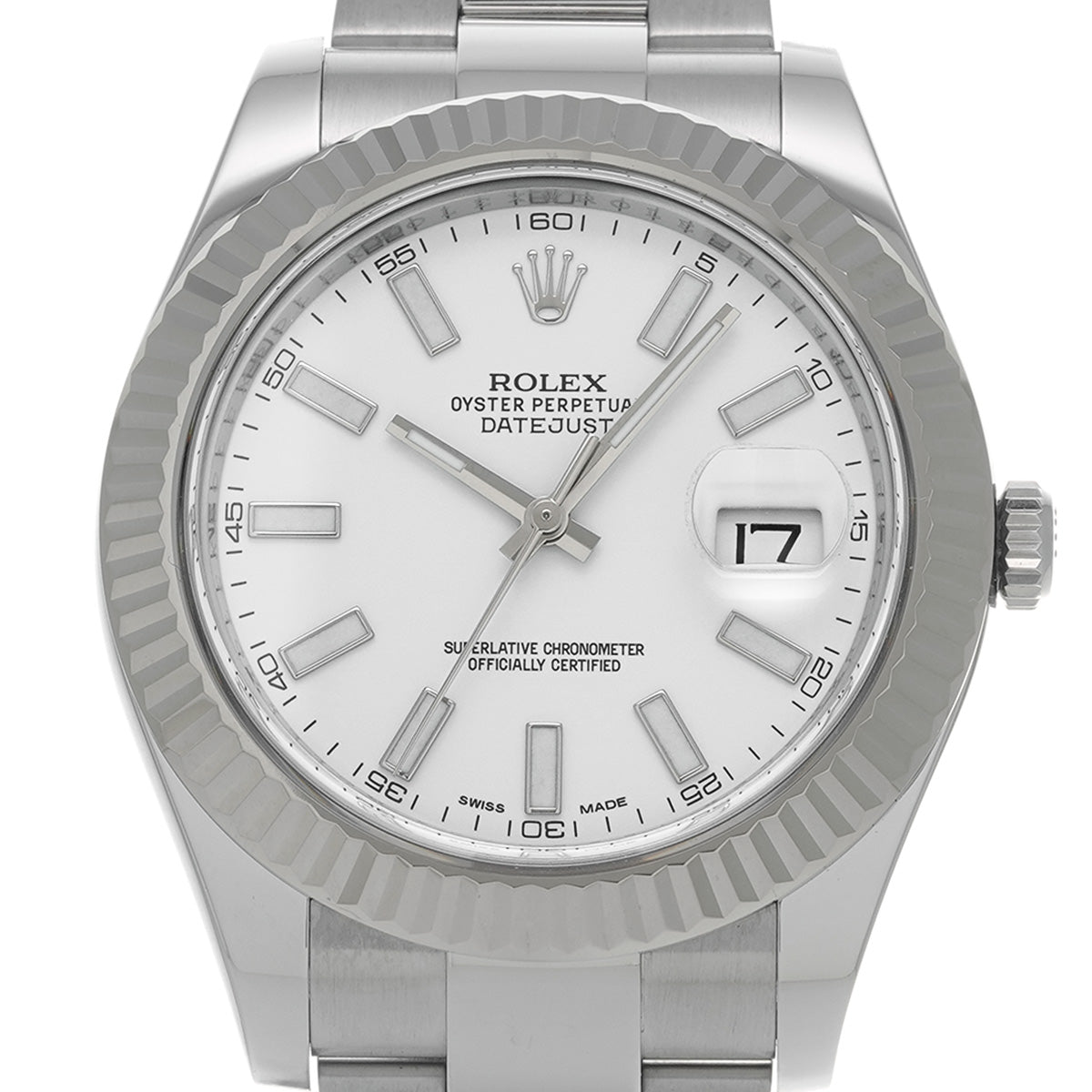 DATE JUST II 116334 Random Serial White ROLEX Men's [Pre-owned].