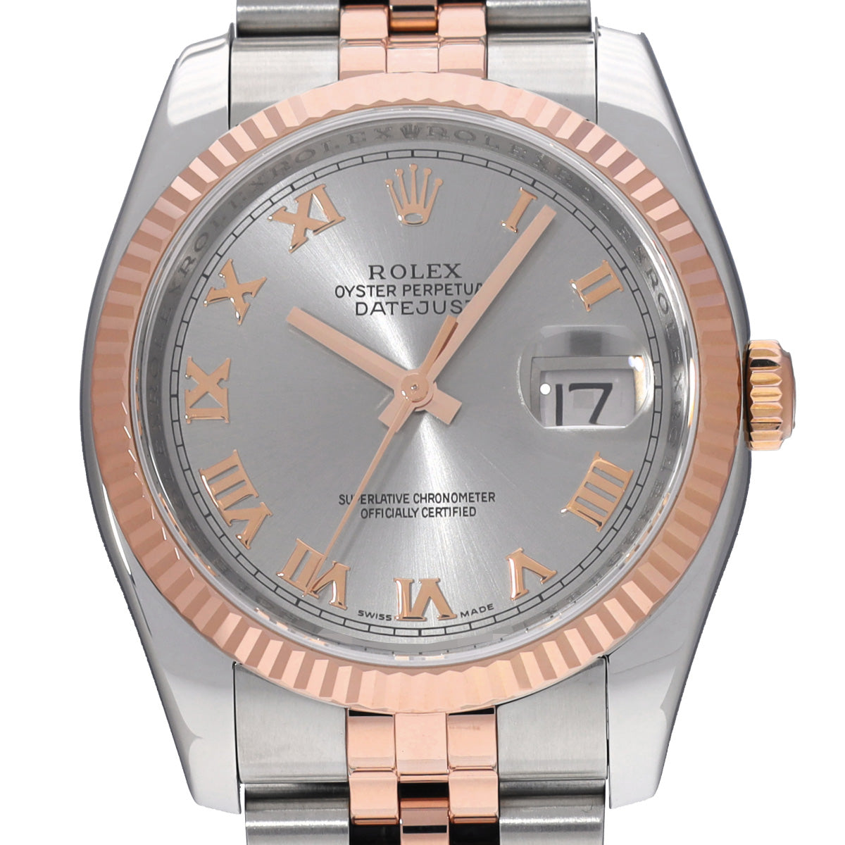 DATE JUST 116231 D (manufactured circa 2005) Gray ROLEX Men's [Pre-Owned].
