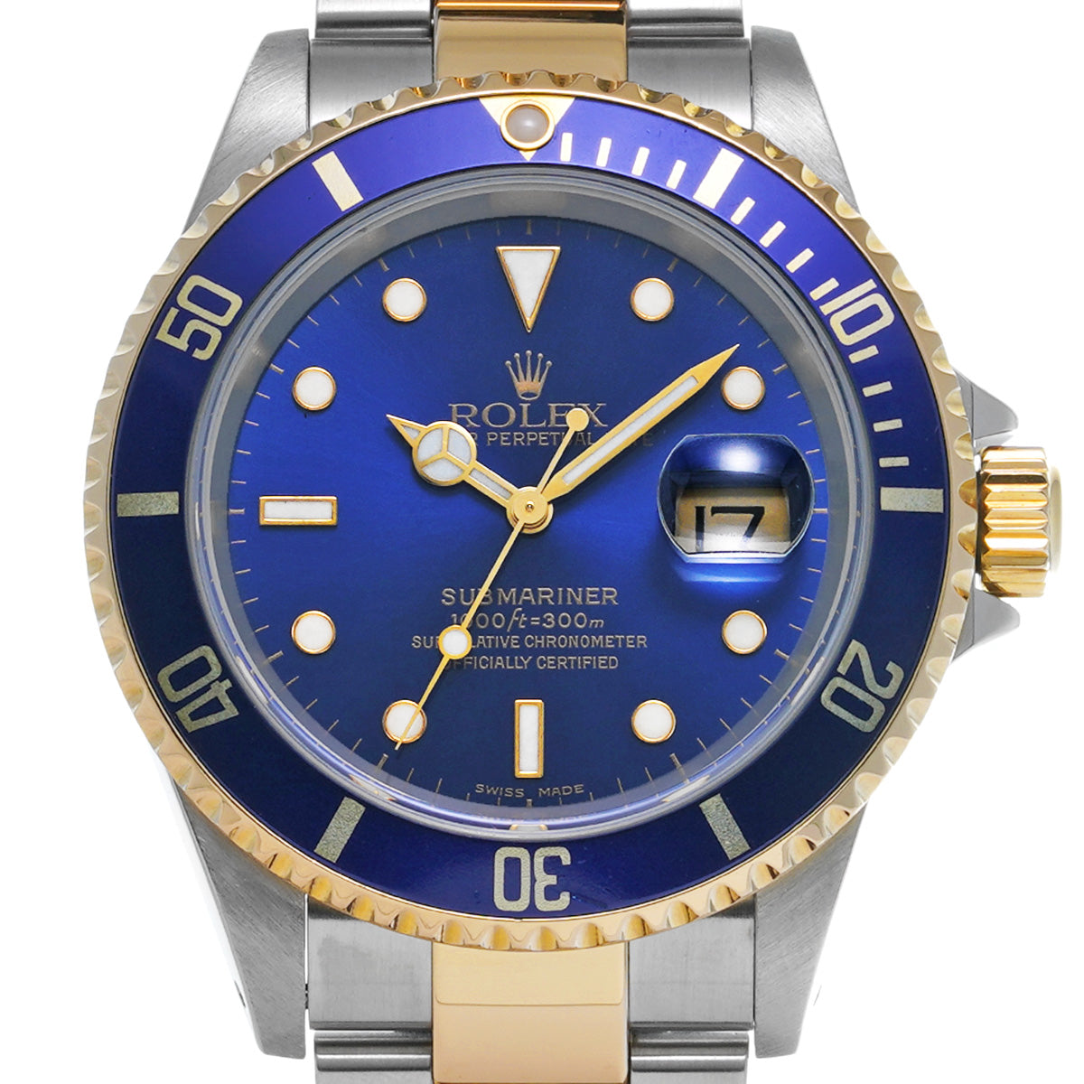 Submariner Date 16613 P (manufactured circa 2001) Blue ROLEX Men's [Pre-Owned].