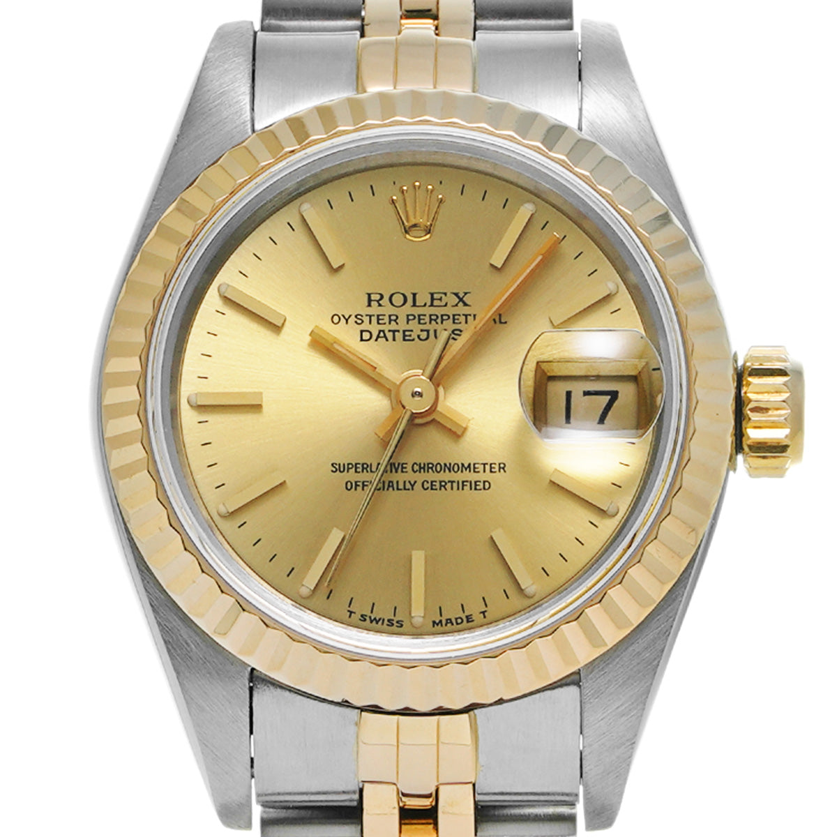 Datejust 69173 C (manufactured circa 1992) Champagne ROLEX Ladies [Pre-Owned].