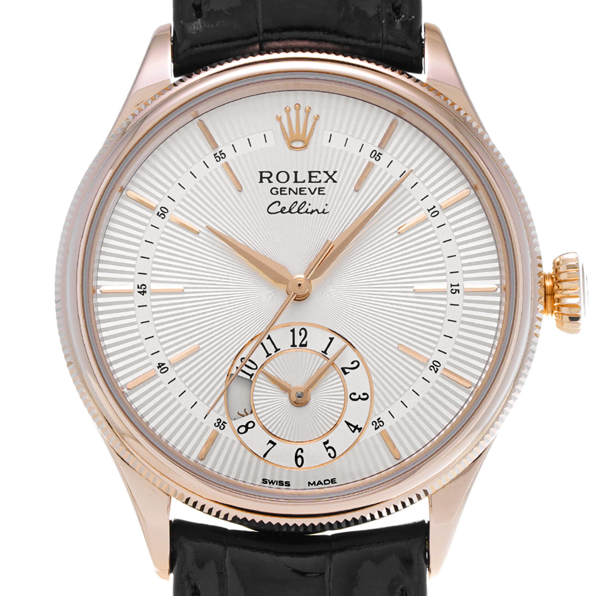Cellini Dual Time 50525 Random Serial Silver ROLEX Men's [Pre-Owned].