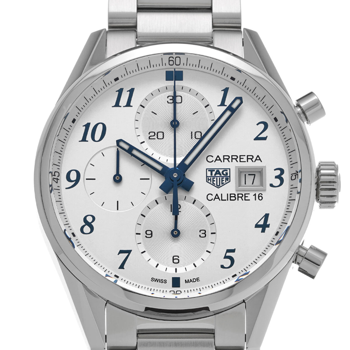 CARRERA Calibre 16 Chronograph Japan Special Edition CBK2114.BA0715 Silver TAG HEUER Men's [Pre-Owned]