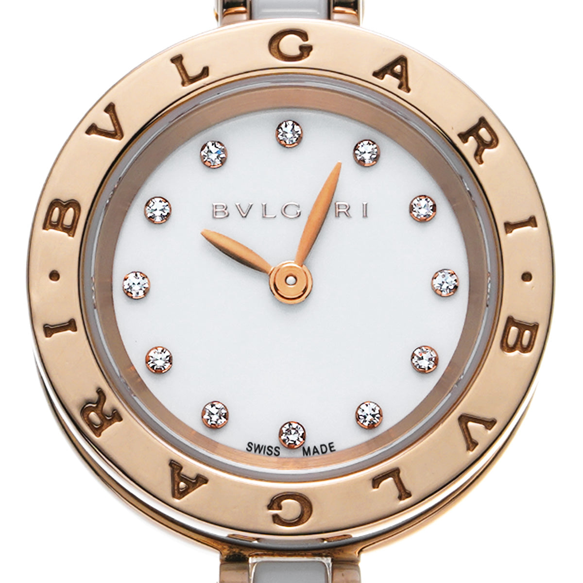 BZP23SG White/Diamond BVLGARI Ladies [Pre-Owned].