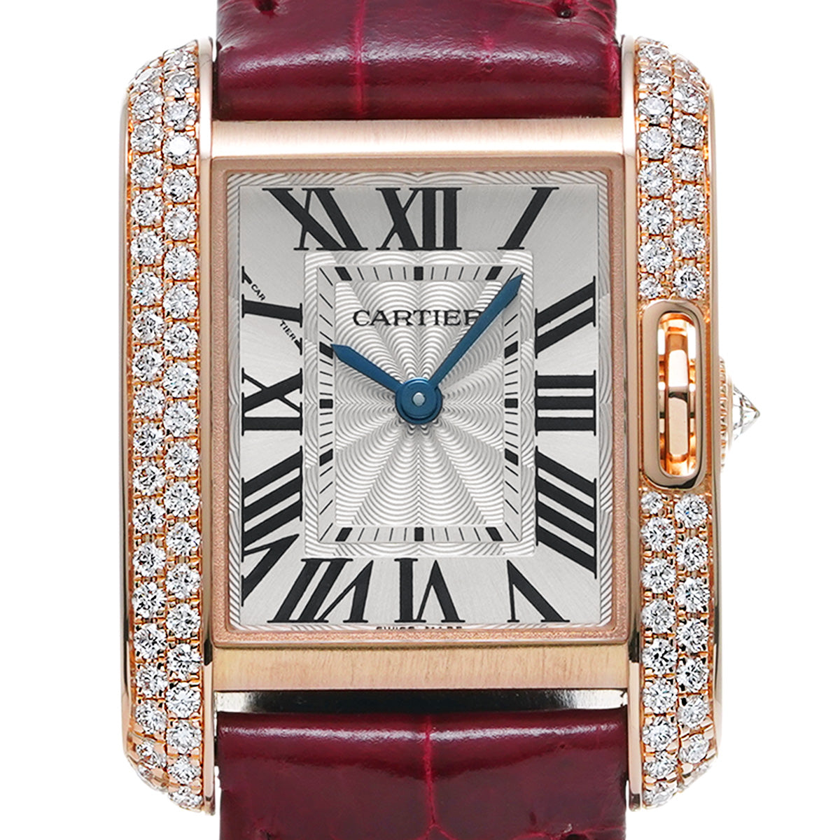 Tank Anglaise SM WT100013 Silver CARTIER Ladies [Pre-owned]