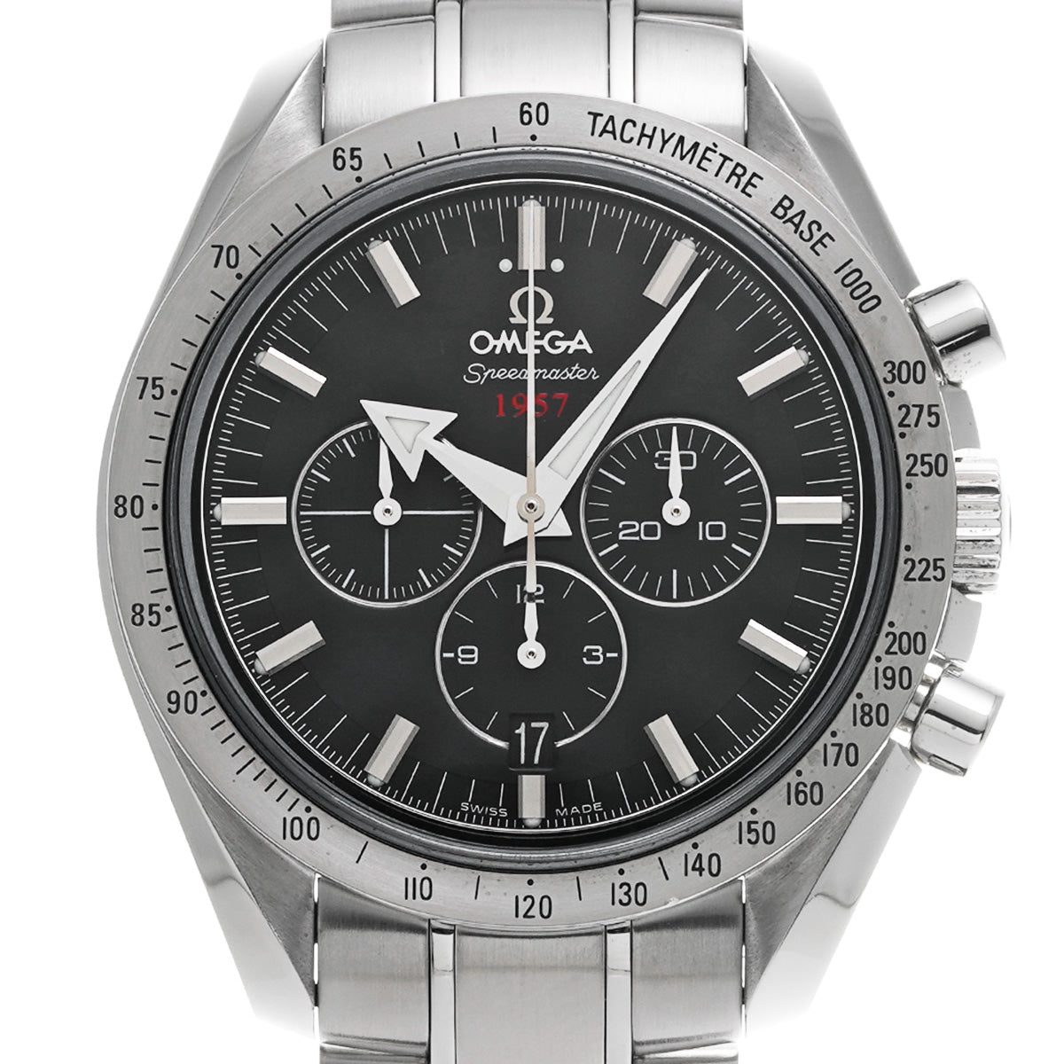 Speedmaster Broad Arrow 1957 Co-Axial 321.10.42.50.01.001 Black OMEGA Men's [Pre-Owned].