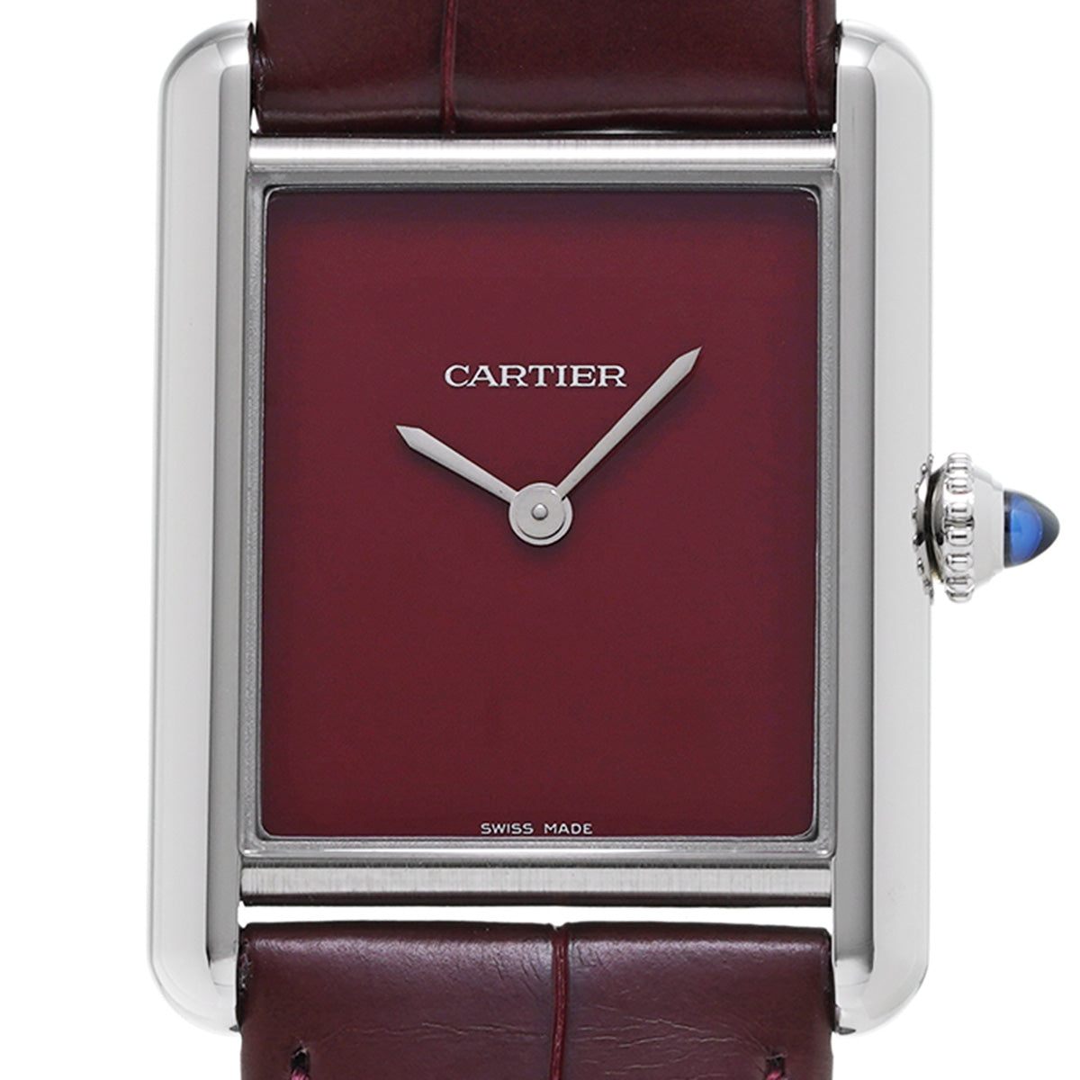 Tank Must LM WSTA0054 Burgundy lacquer CARTIER Ladies [Pre-owned]