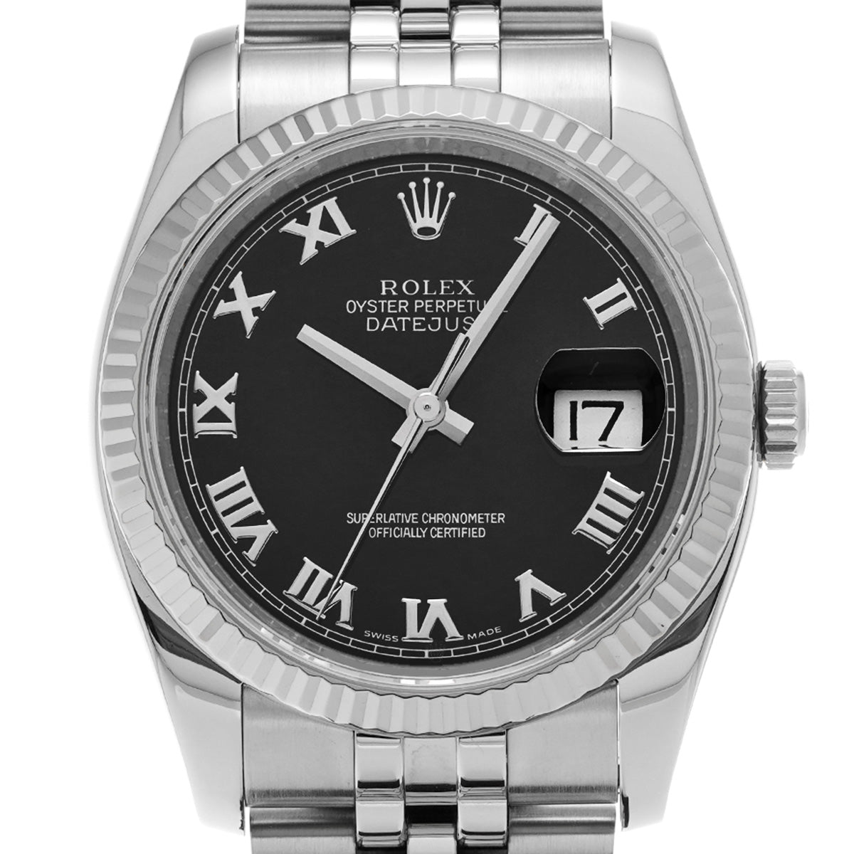DATE JUST 116234 Random Serial Black ROLEX Men's [Pre-owned].