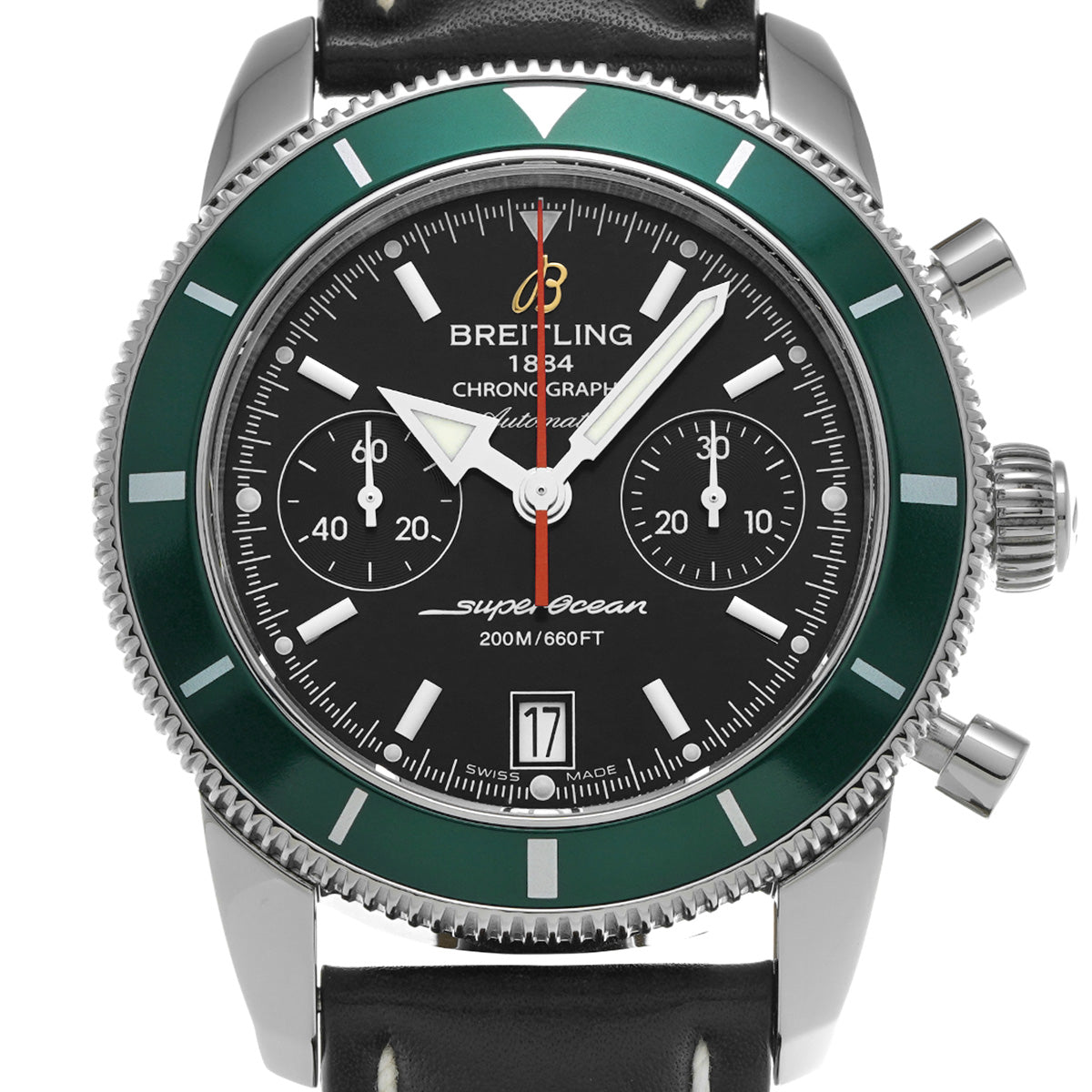 Super Ocean Heritage Chronograph 44 A2337036 Black BREITLING Men's [Pre-Owned].