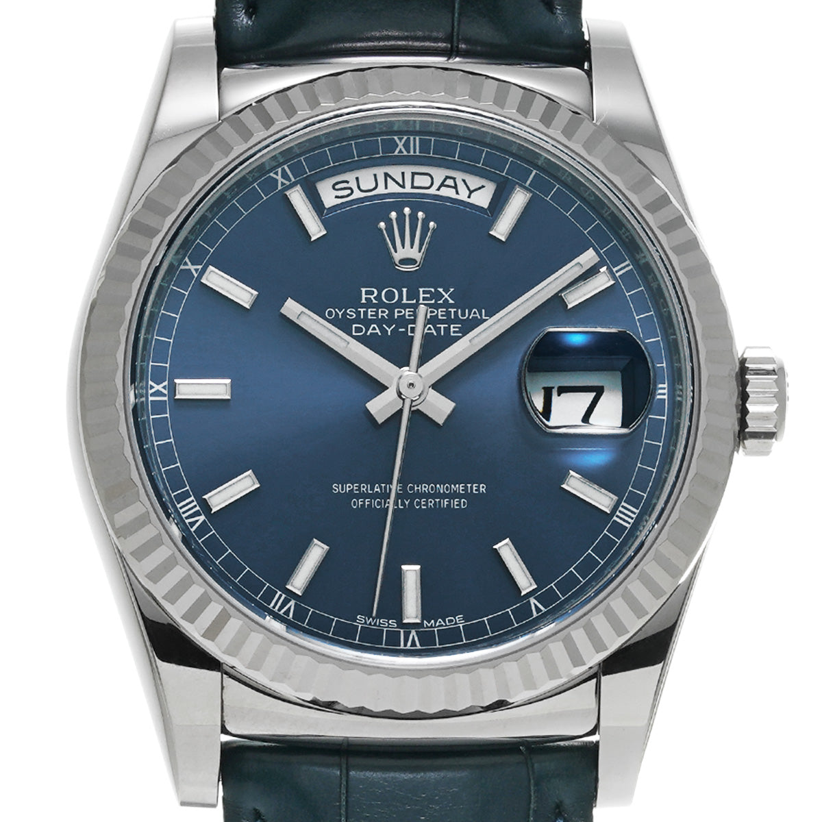 Day Date 118139 Random Serial Blue ROLEX Men's [Pre-owned].