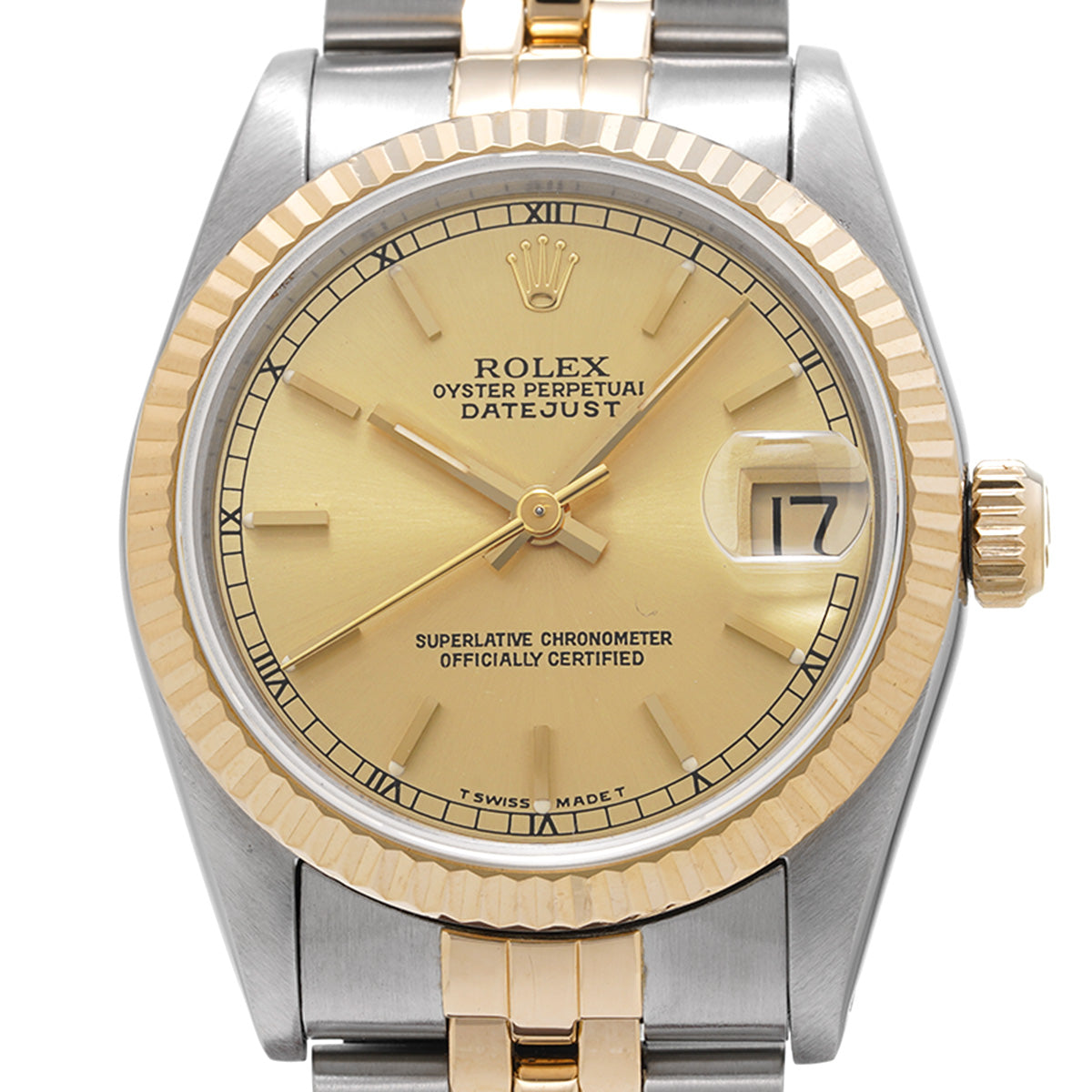 Datejust 68273 N (manufactured circa 1991) Champagne ROLEX Unisex [Pre-Owned].