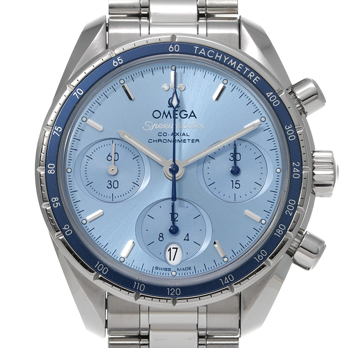 Speedmaster 38 Co-Axial 324.30.38.50.03.001 Blue OMEGA Unisex [Pre-Owned].