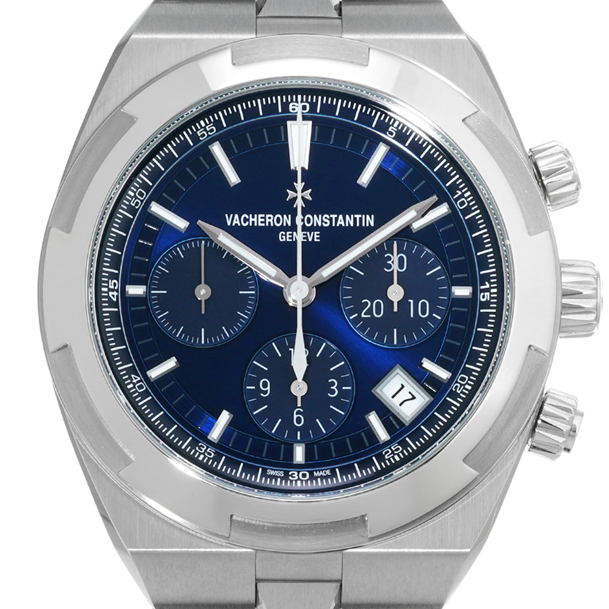 Overseas Chronograph 5520V/210A-B148 Blue Lacquer VACHERON CONSTANTIN Men's [Pre-Owned].