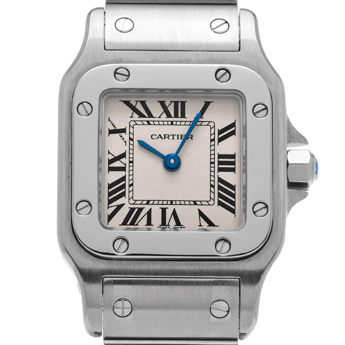 Santos Garbet SM W20056D6 Silver CARTIER Ladies [Pre-owned]