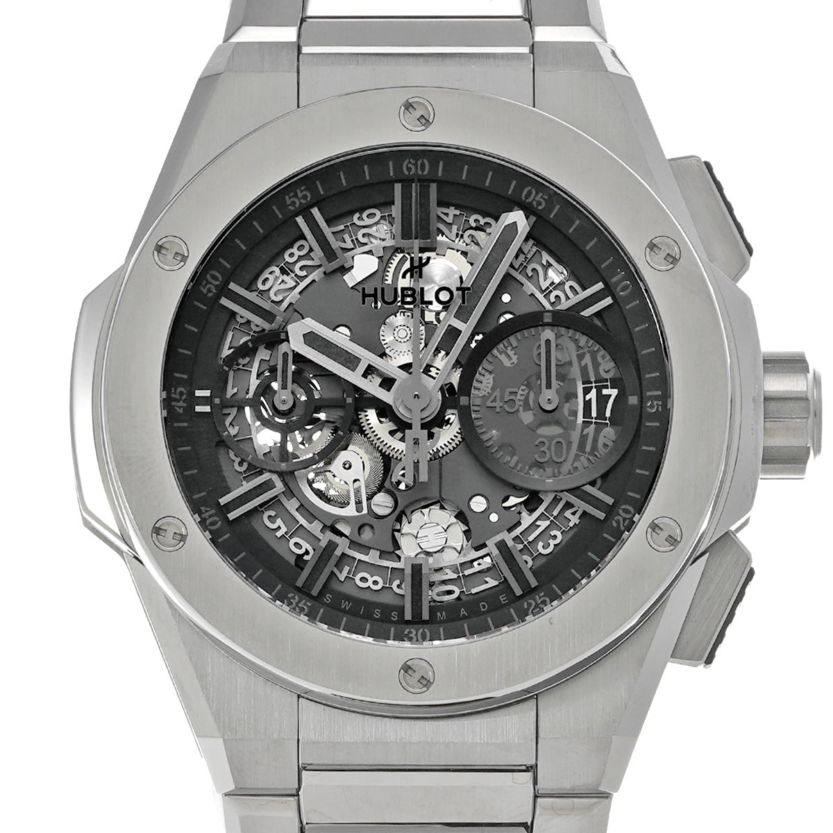 Big Bang Integrated Yoshida Special Edition 451.NX.1140.NX.YOS Matte Grey Skeleton HUBLOT Men's [Pre-owned]