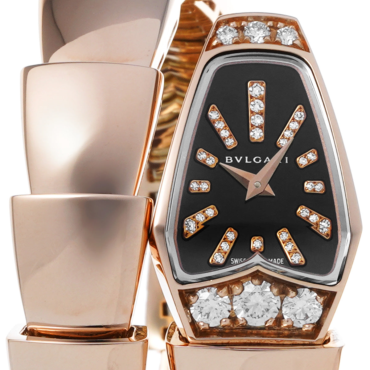 Serpenti SPP26BGD1GD.1T Black/Diamond BVLGARI Ladies [Pre-Owned].