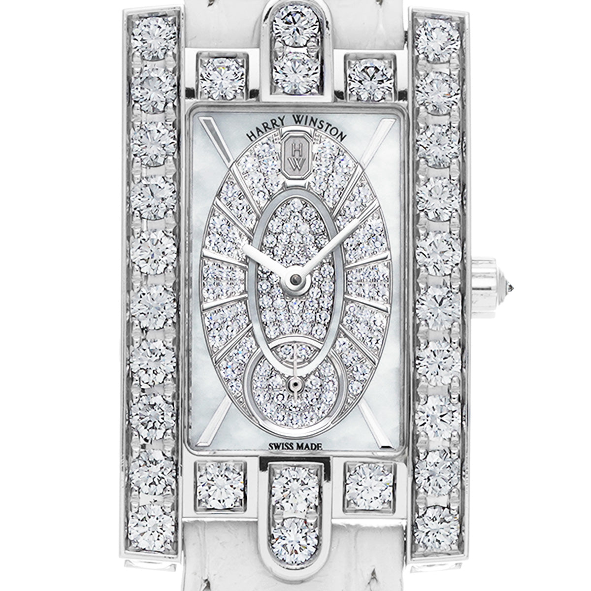 AVEQHM21WW241 White MOP/Diamond HARRY WINSTON Ladies [Pre-Owned]