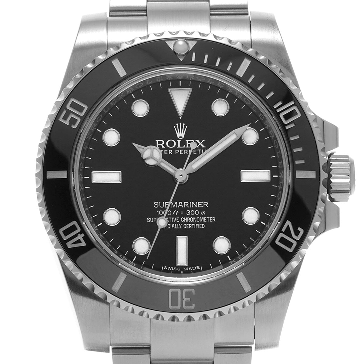 Submariner 114060 Random Serial Black ROLEX Men's [Pre-Owned].