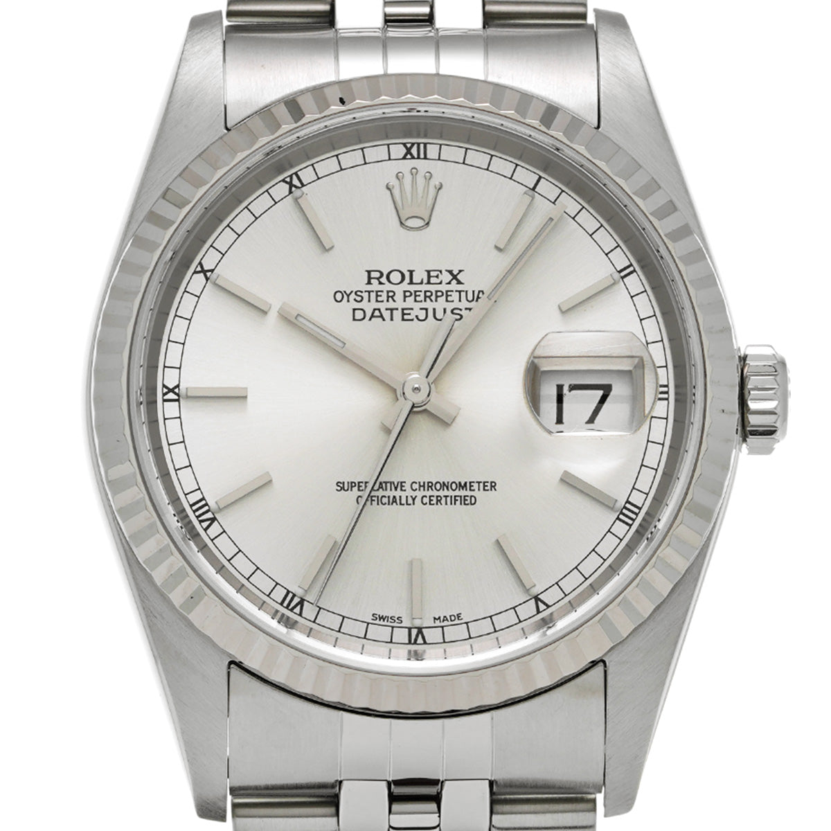 DATE JUST 16234 F (made around 2004) Silver ROLEX Men's [Pre-owned].