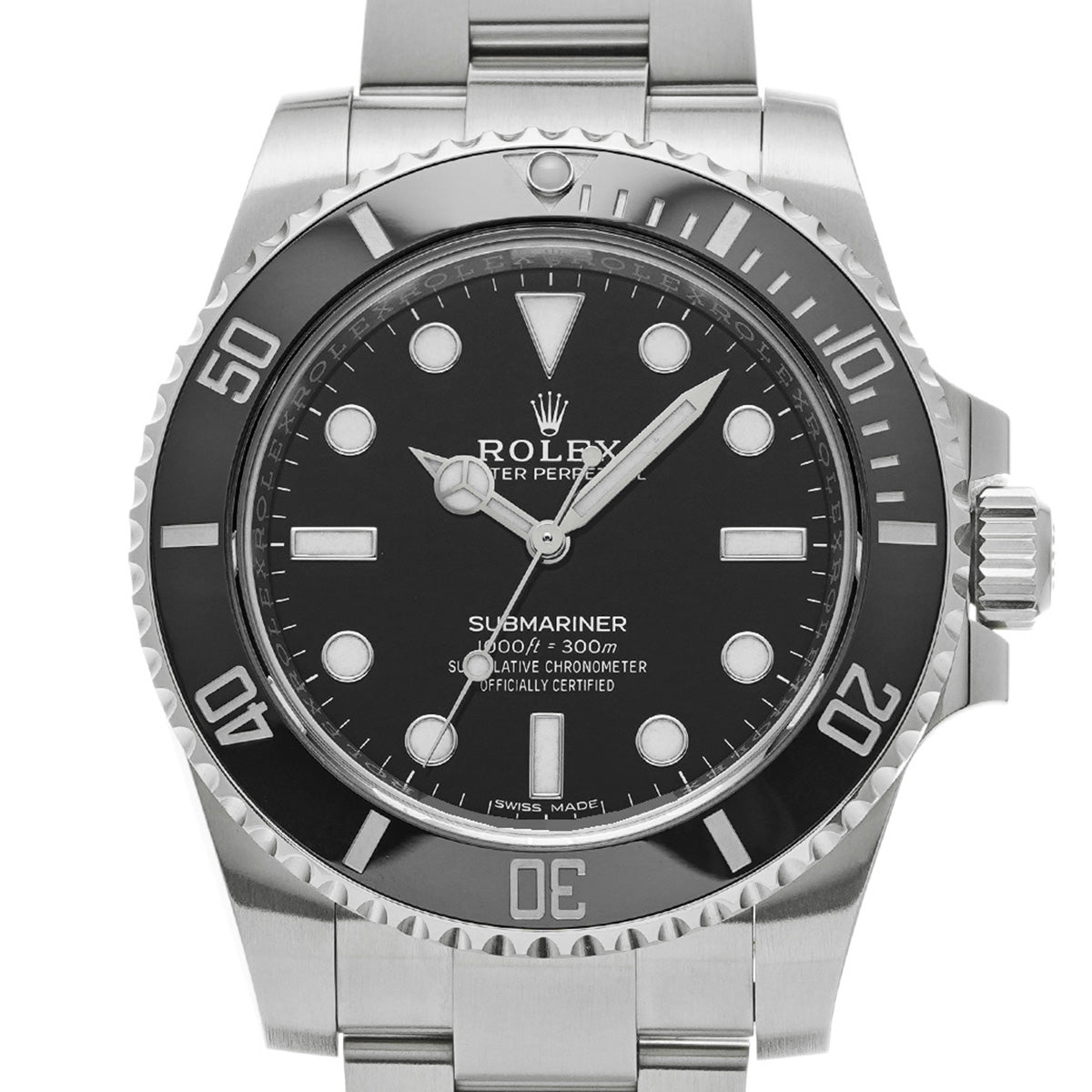 Submariner 114060 Random Serial Black ROLEX Men's [Pre-Owned].