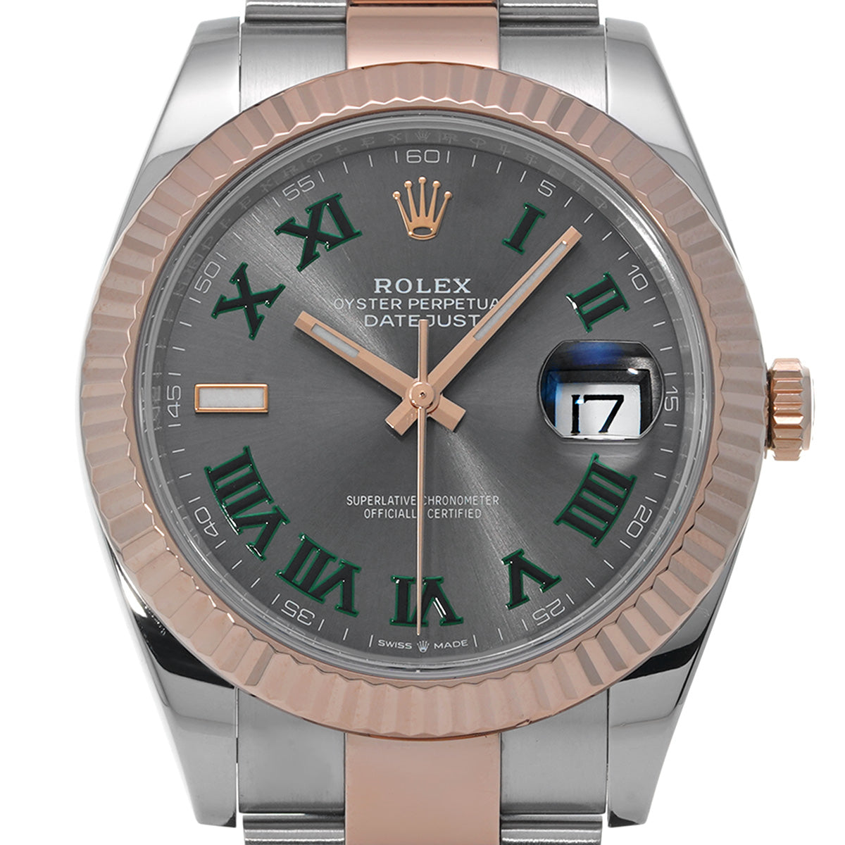 DATE JUST 41 126331 Gray ROLEX Men's [New].