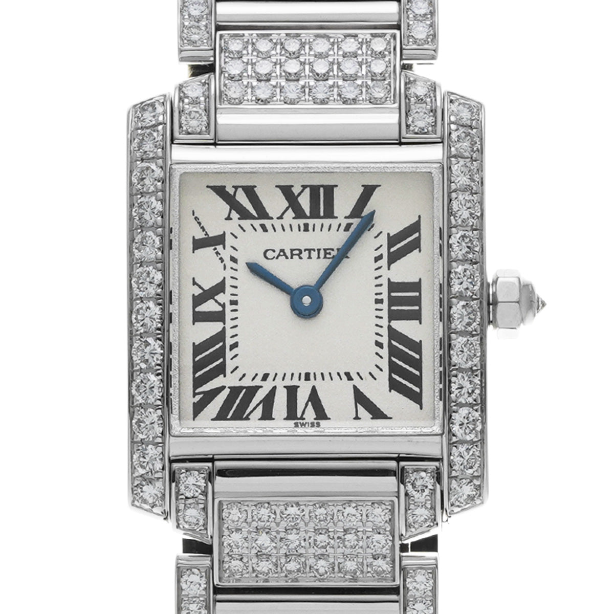 Tank Francaise SM WE1002SD Silver CARTIER Ladies [Pre-owned]