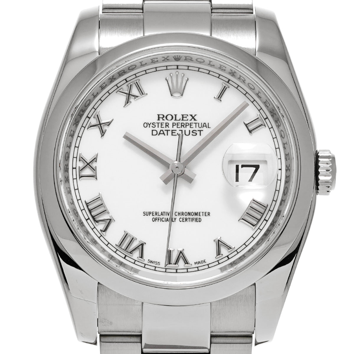 DATE JUST 116200 D (made around 2006) White ROLEX Men's [Pre-Owned].