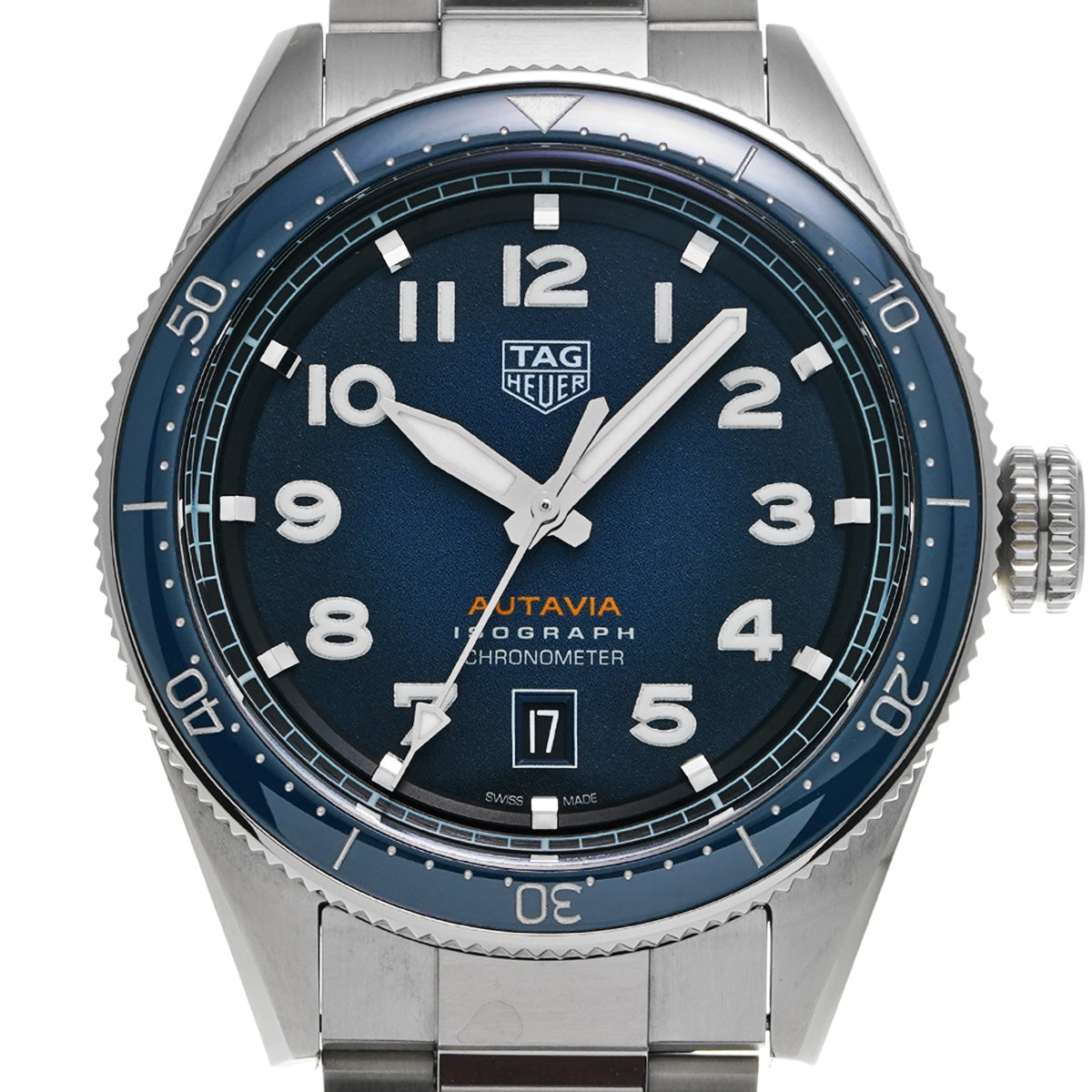 Autavia Isograph WBE5112.EB0173 Blue TAG HEUER Men's [Pre-owned]