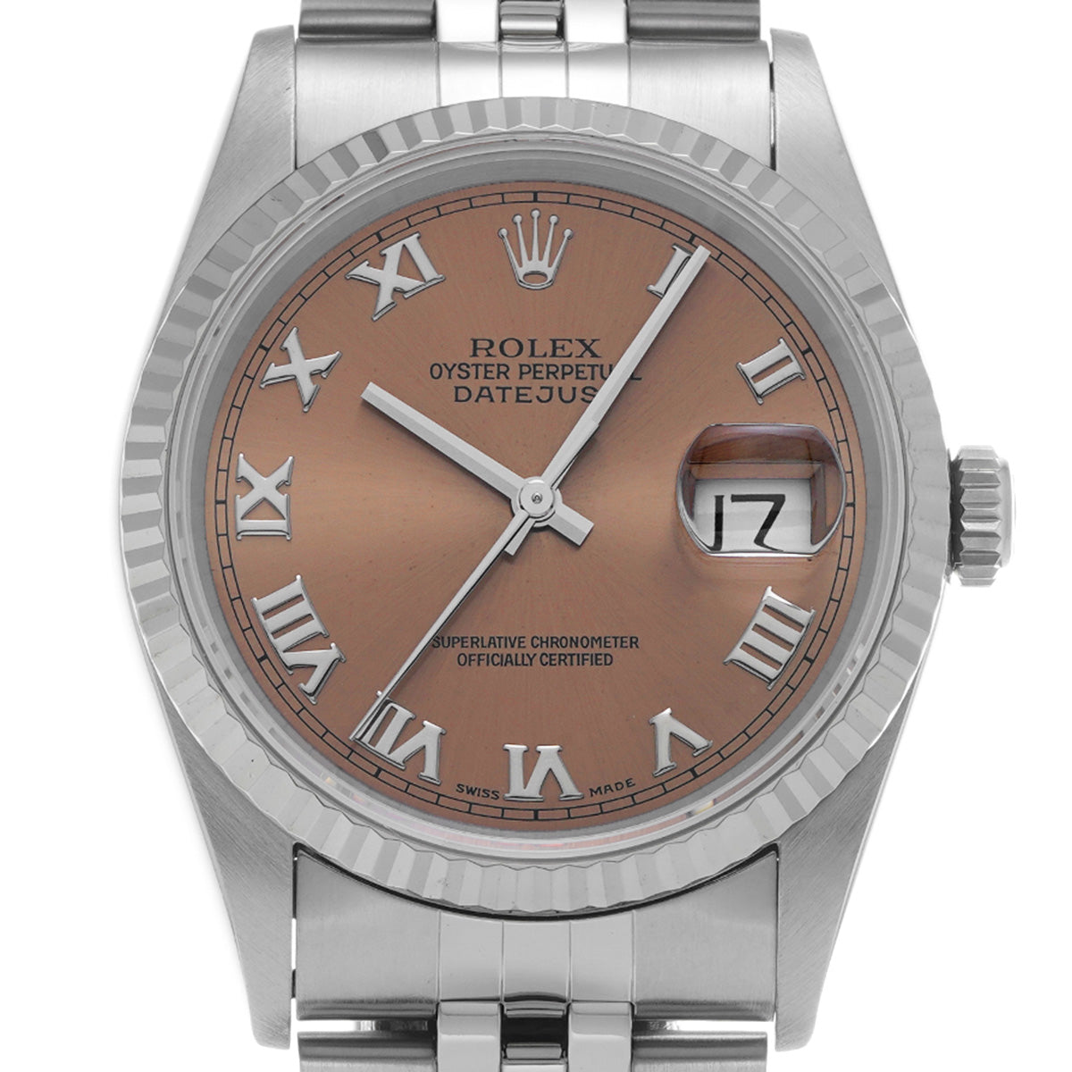 DATE JUST 16234 T (manufactured circa 1997) Pink ROLEX Men's [Pre-Owned].