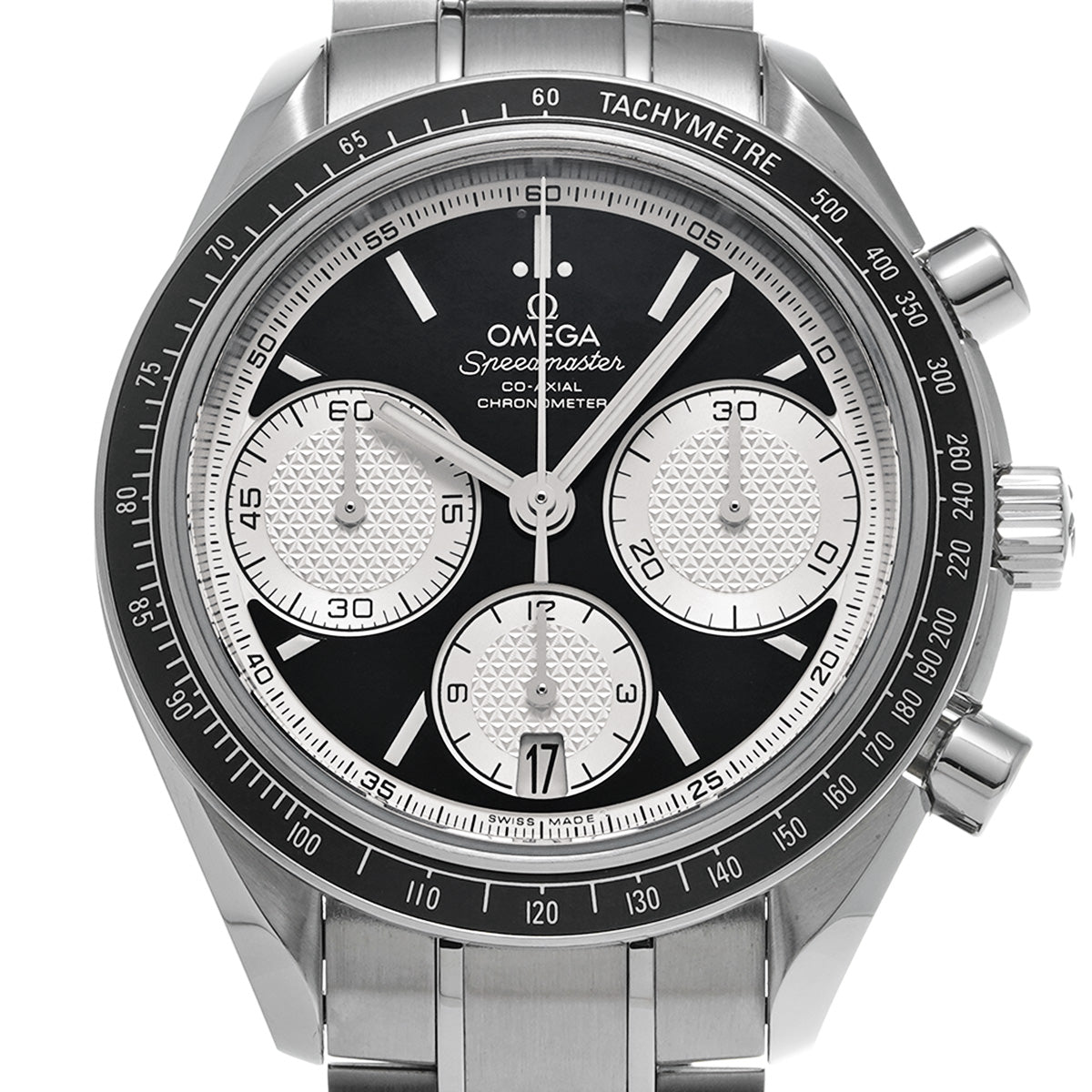 Speedmaster Racing Co-Axial 326.30.40.50.01.002 Black/Silver OMEGA Men's [Pre-Owned].