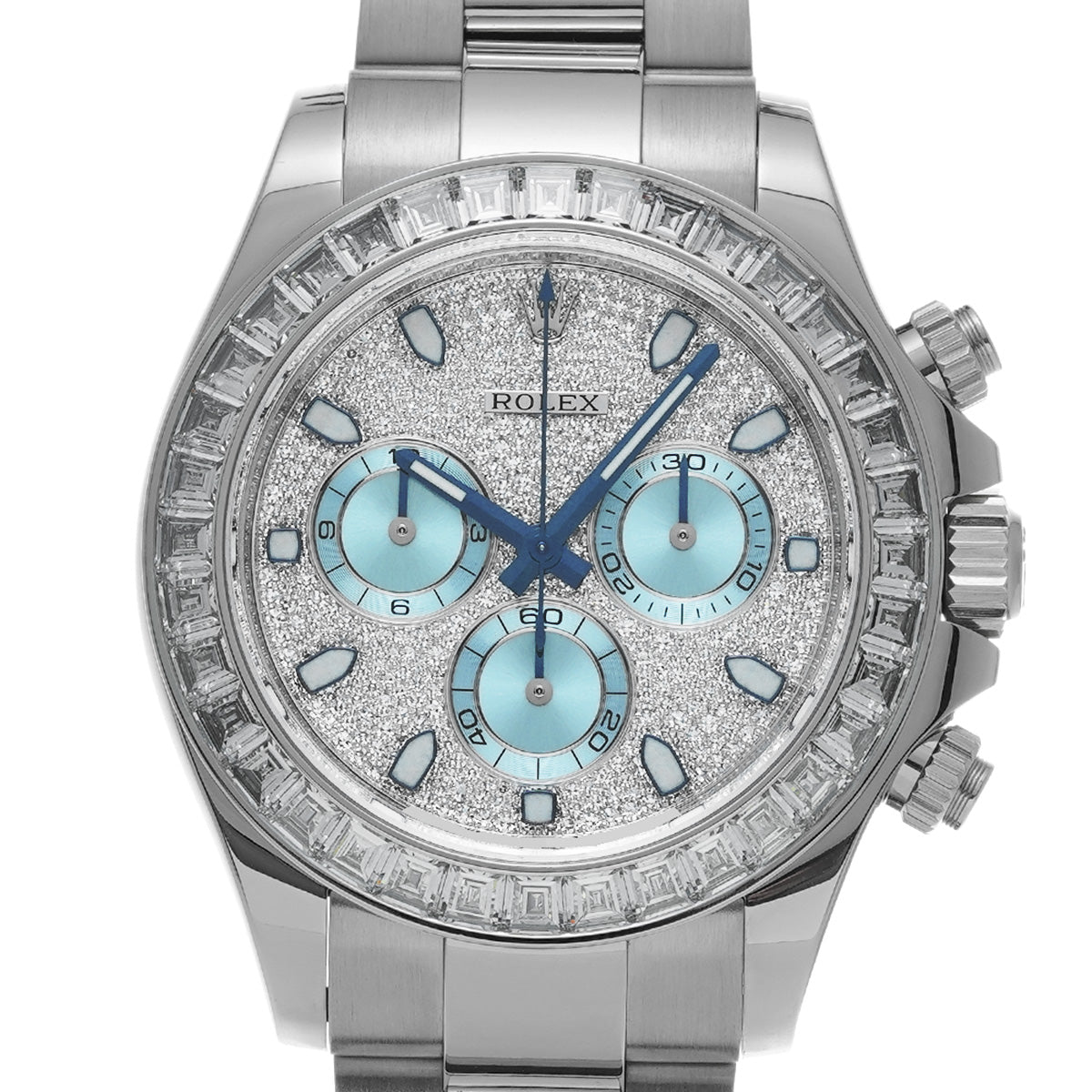 Cosmograph Daytona 116576TBR Random Serial Ice Blue/Diamond ROLEX Men's [Pre-Owned].