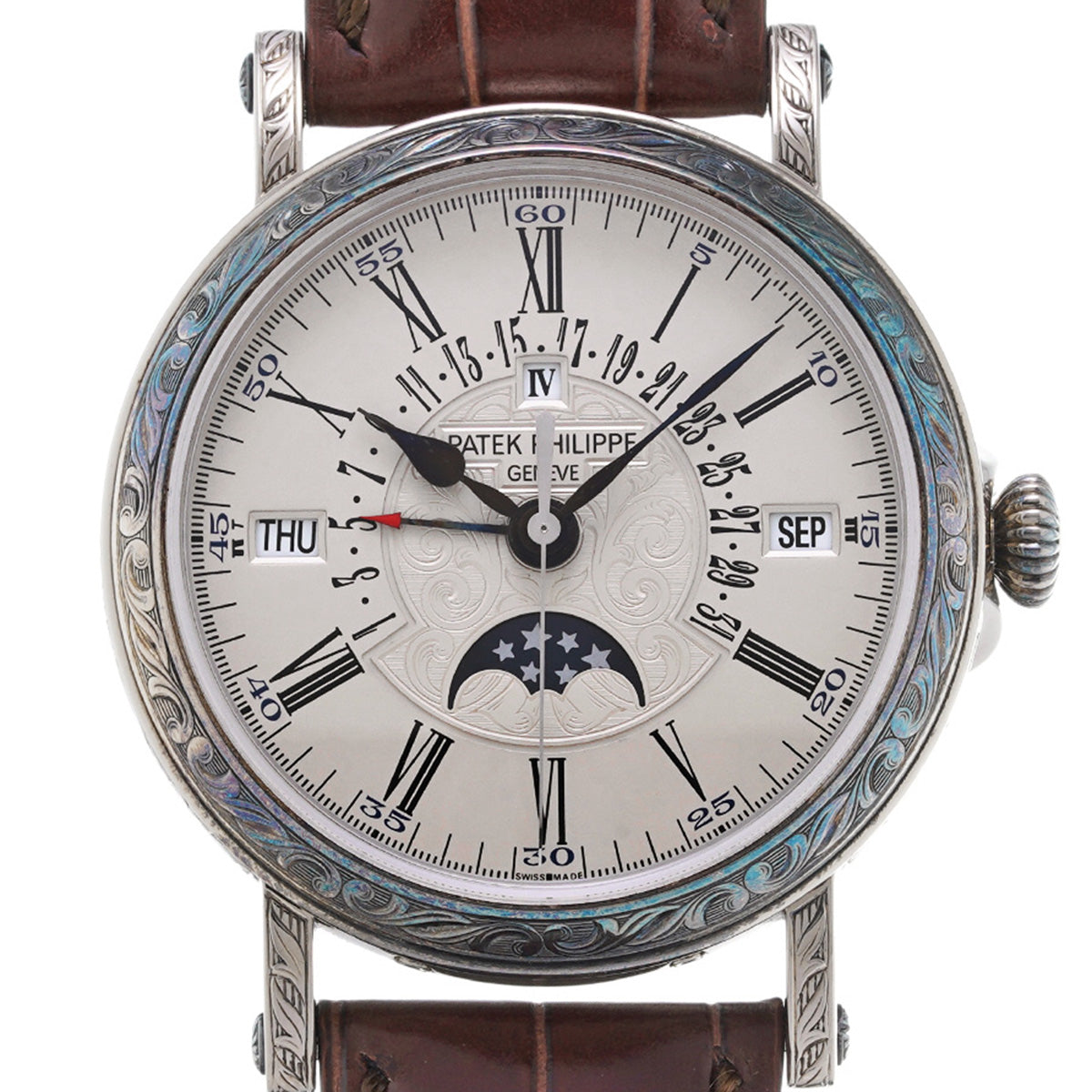 Grande Complication Perpetual Calendar 5160G-001 Silver PATEK PHILIPPE Men's [Pre-Owned].