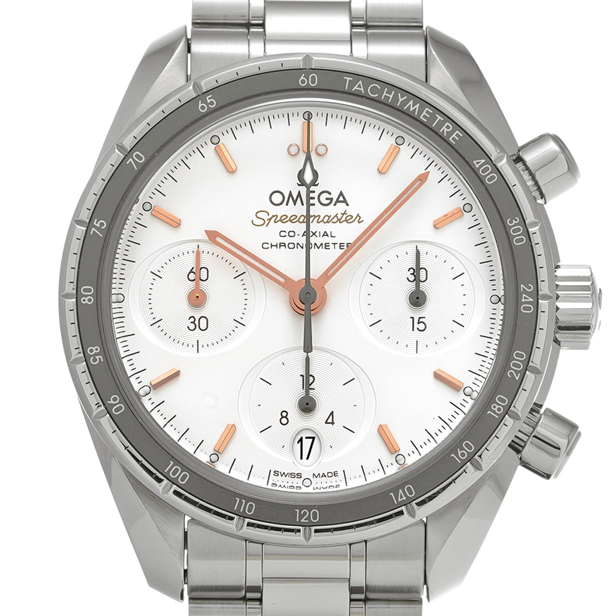 Speedmaster 38 Co-Axial 324.30.38.50.02.001 Silver OMEGA Unisex [Pre-Owned].